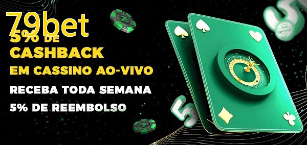 Promoções do cassino ao Vivo 79bet